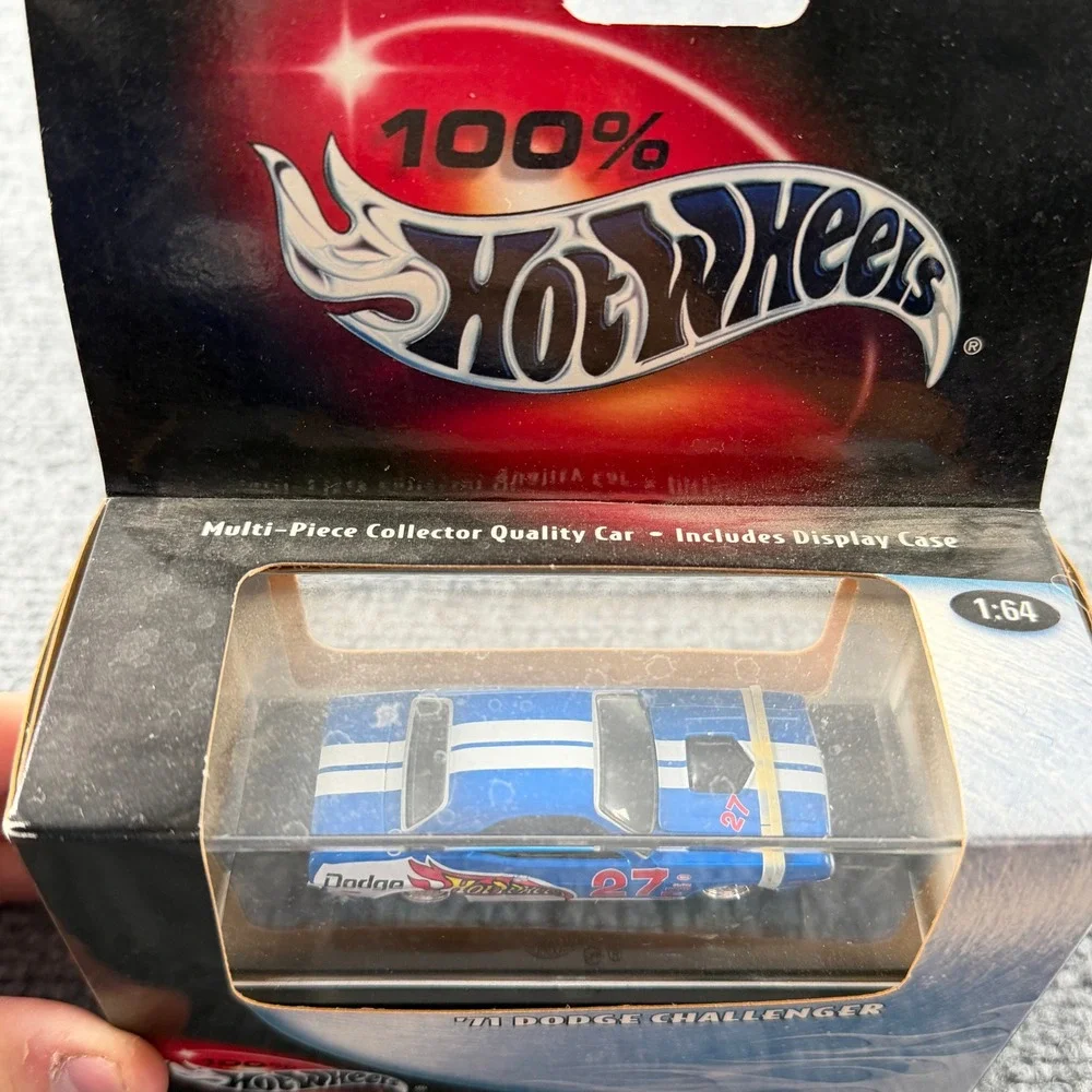 Hot Wheels '71 Dodge Challenger 1:64 Blue 2003 Metal Collection 57344 No. 24